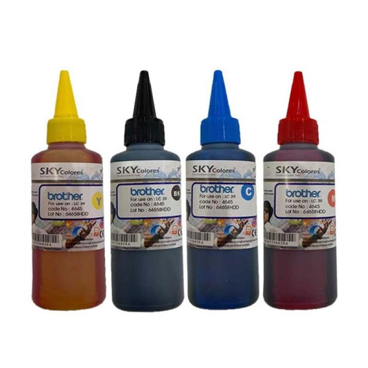 جوهر پرینتر برادر 4 رنگ Brother Sky Colors 100ml